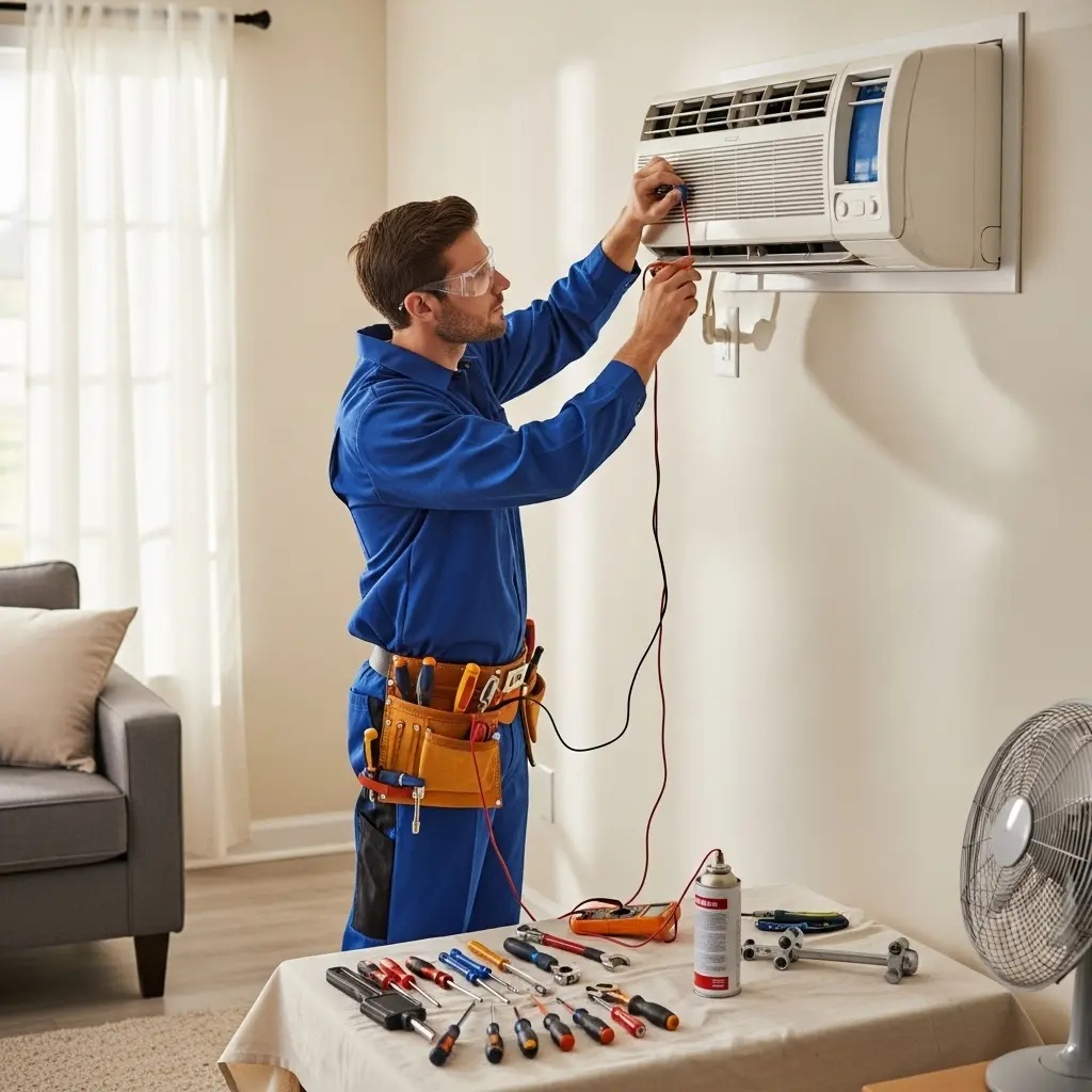Gördes Whirlpool Whirlpool klima gaz dolumu ve bakım – Enerji verimliliği artırıldı. - Teknik servis örneği